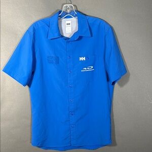 Helly Hansen Men’s short sleeve button shirt. Whistler Blackcomb branded